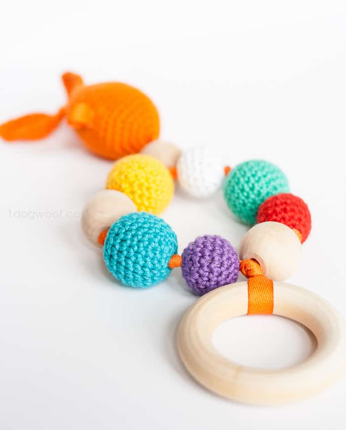 Bubbles And Goldfish Teether Crochet Pattern