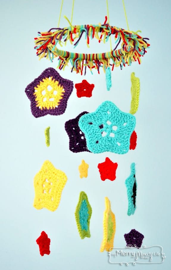 Crochet Star Baby Mobile