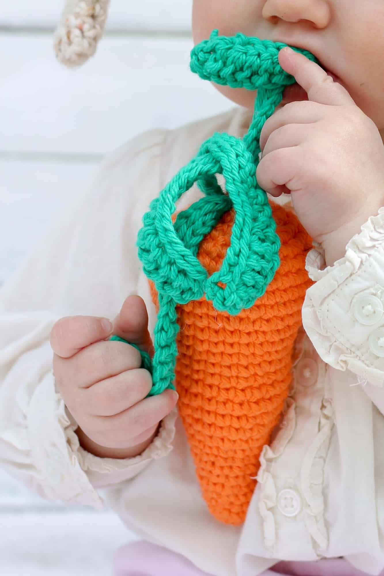 Crochet Baby Toy Carrot Pattern