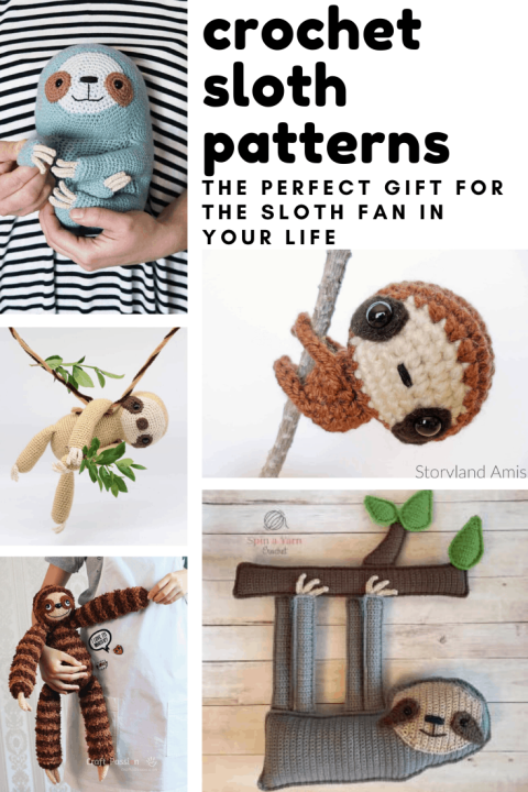 Oh my goodness these sloth crochet patterns are so adorable! From babies to grownups there is a handmade gift idea for all ages!
