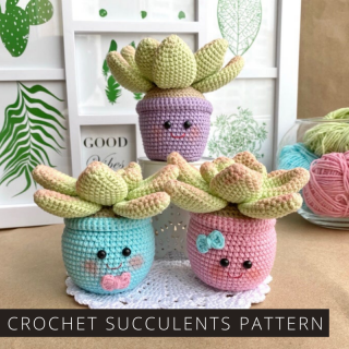 These Sweet Crochet Succulents Will Make a Wonderful Gift for Mom