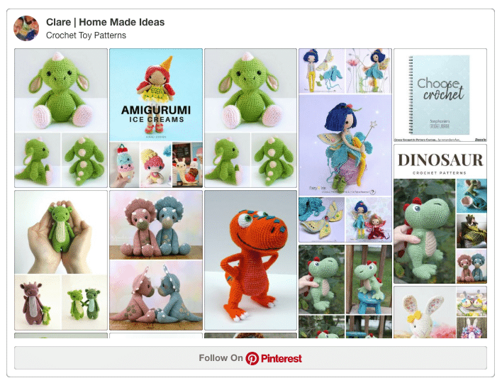 Follow our Crochet Toy Patterns board on Pinterest