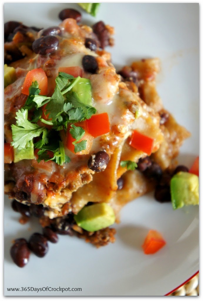 crockpot mexican lasagna