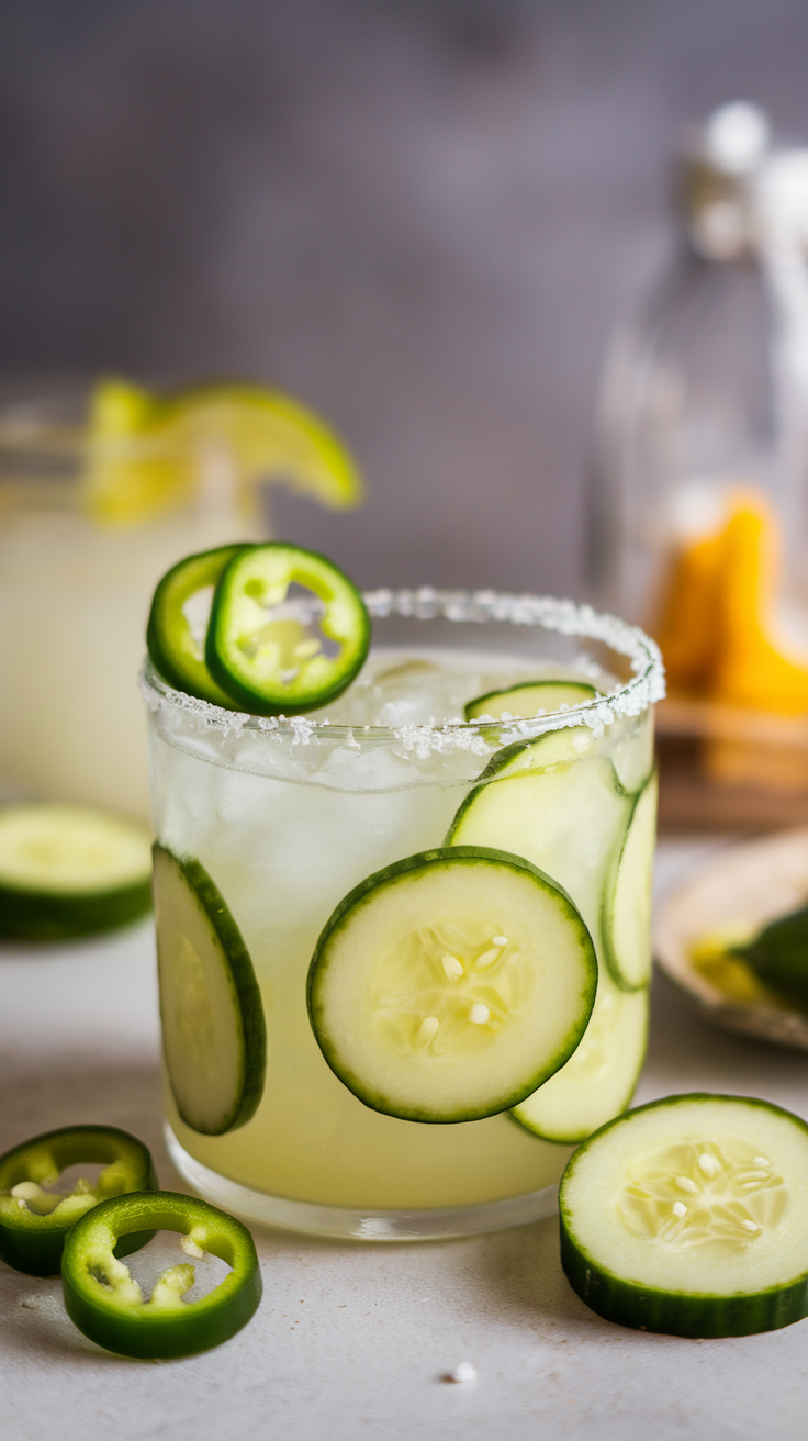 Looking for a refreshing twist on the classic margarita? The Cucumber Jalapeño Margarita is a perfect choice! This drink combines the coolness of cucumber with the spicy kick of jalapeño, creating a balanced flavor that’s both invigorating and exciting. It’s easy to make, so you can whip it up for a sunny day or a casual gathering with friends.