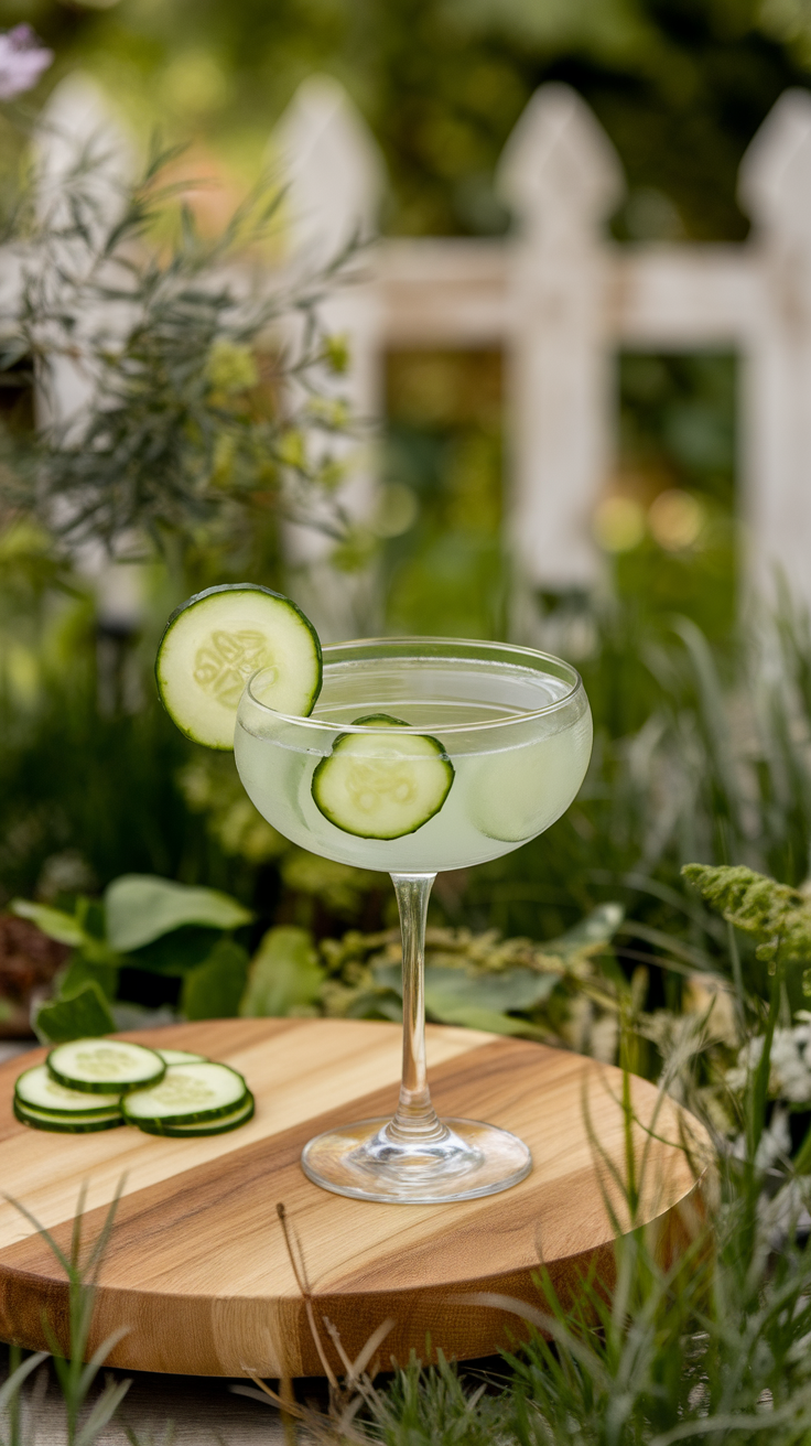 The Cucumber Martini is a refreshing twist on the classic cocktail, perfect for warm days or casual gatherings. This drink combines the crisp flavor of cucumber with the classic taste of gin, making it light and invigorating.