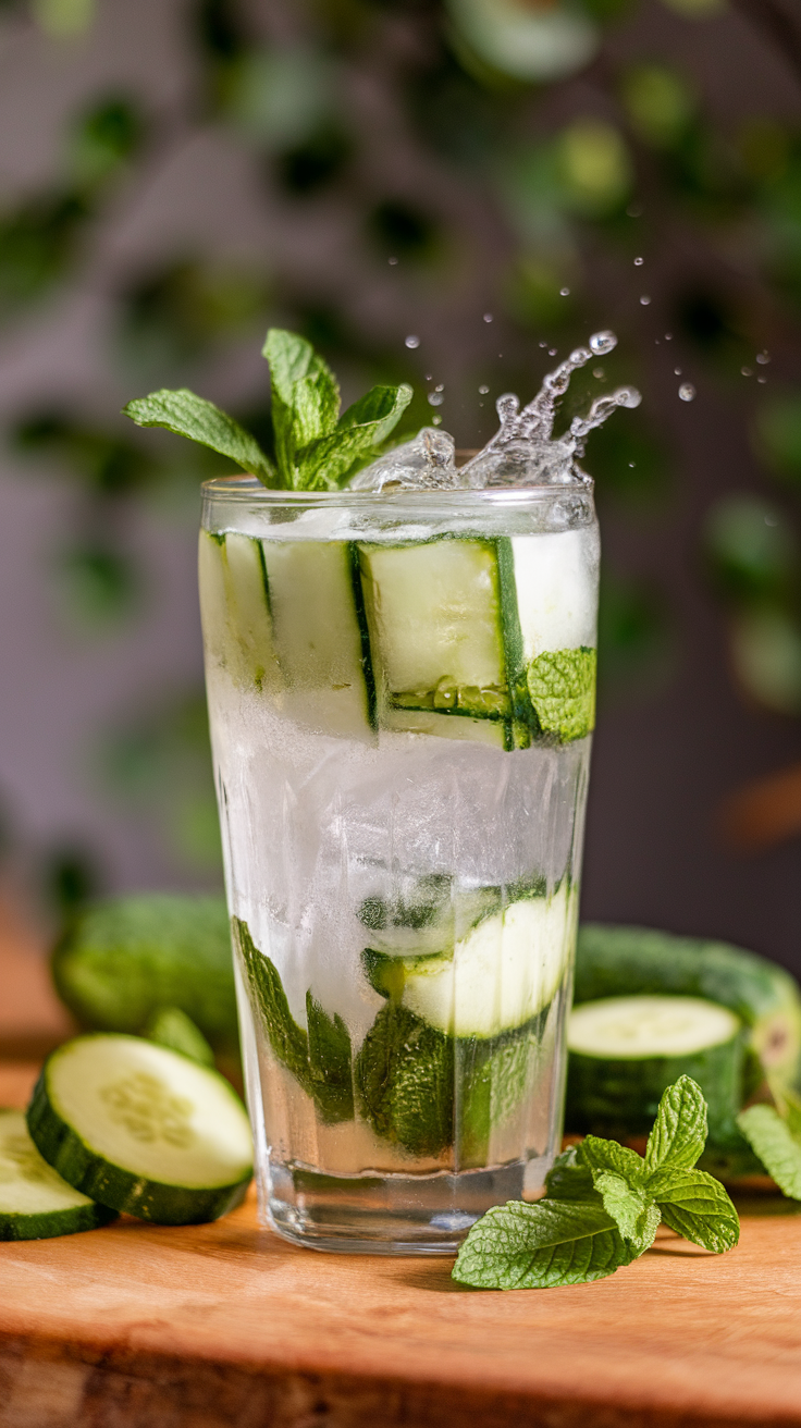 The Cucumber Mint Mojito is a refreshing twist on the classic mojito, blending the coolness of cucumber with the zing of mint. This drink is perfect for hot summer days or any casual gathering, offering a crisp taste that’s both light and invigorating.