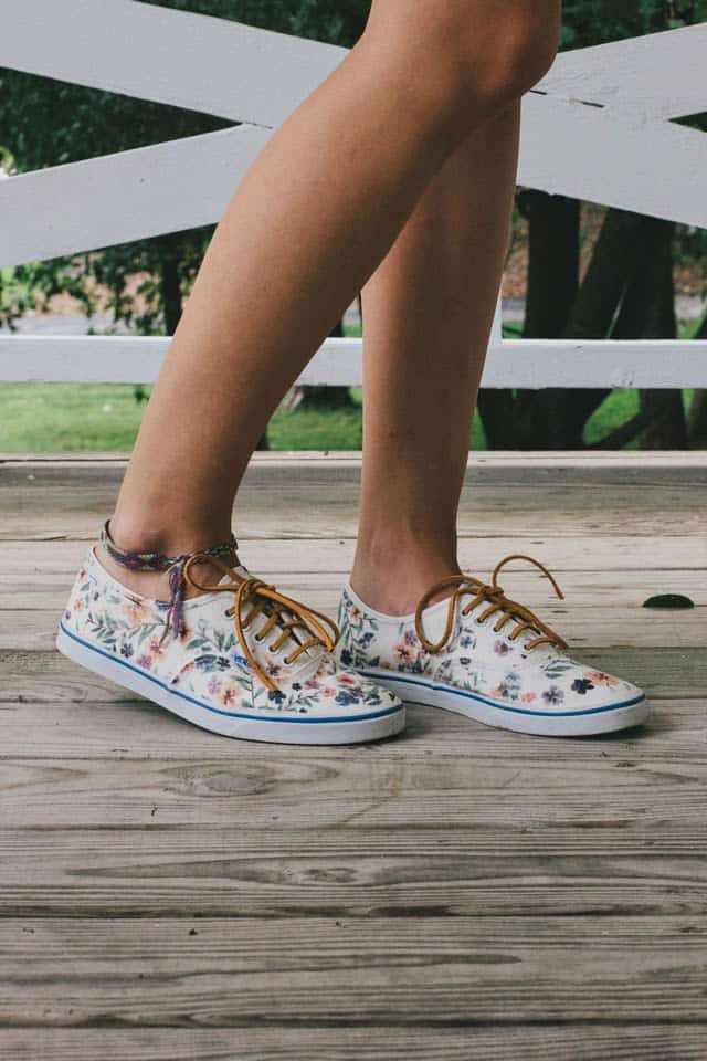 DIY Floral Vans Restyle