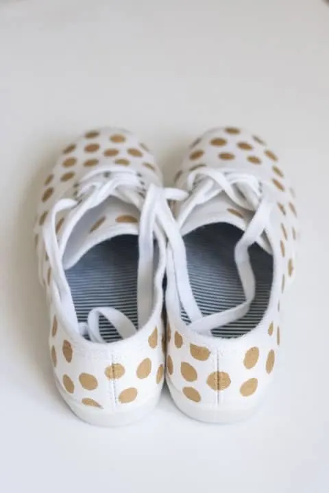 Easy as D-I-Y: Polka Dot Sneakers