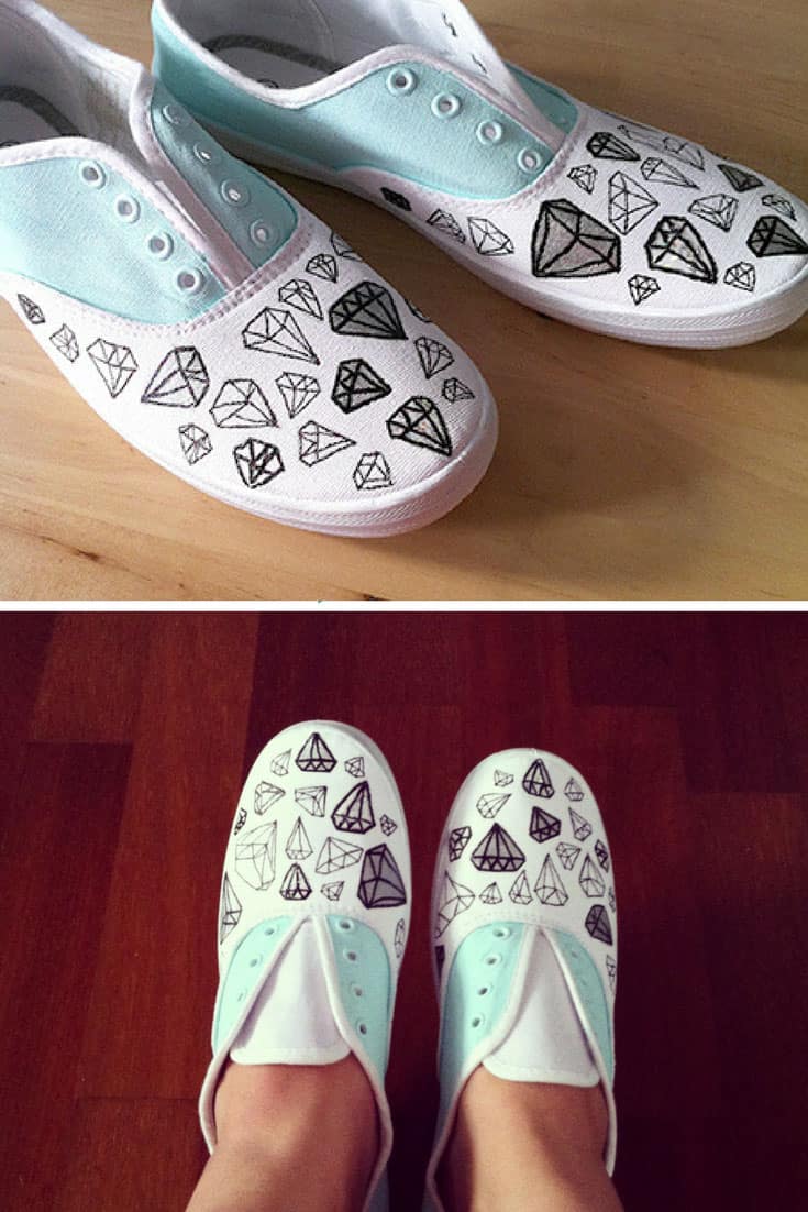 DIY Diamond Sneakers Tutorial