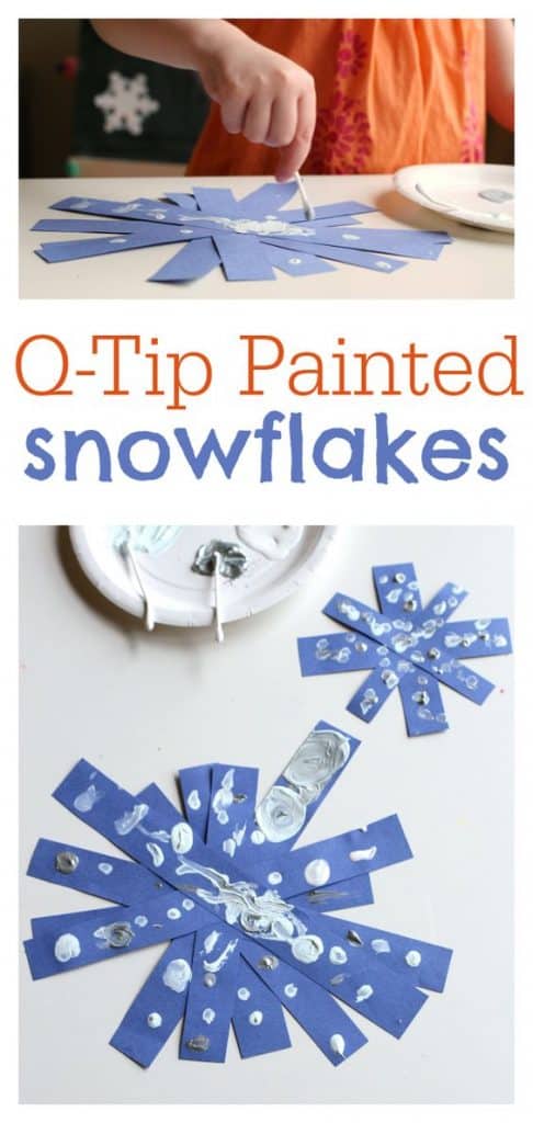 This snowflake craft is PERFECT for toddlers!