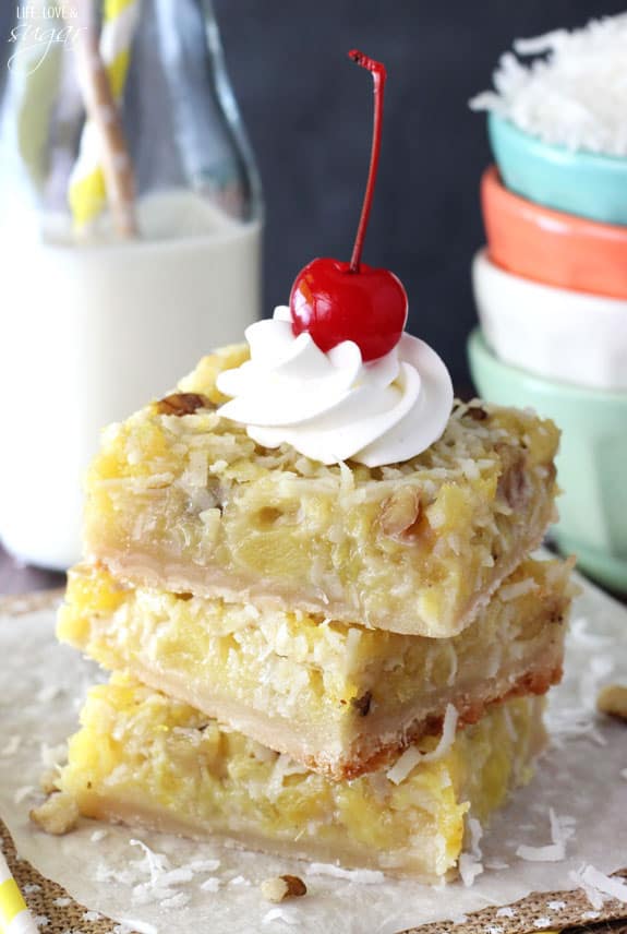 PINEAPPLE COCONUT BARS