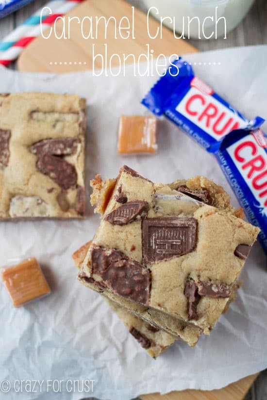 CARAMEL CRUNCH BLONDIES