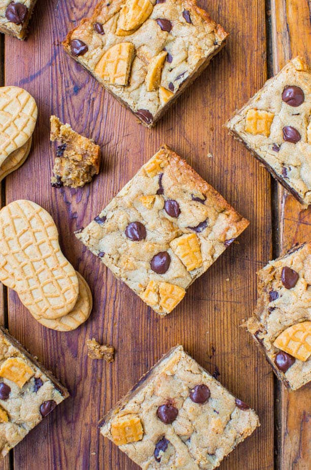 PEANUT BUTTER CHOCOLATE CHIP NUTTER BUTTER BARS