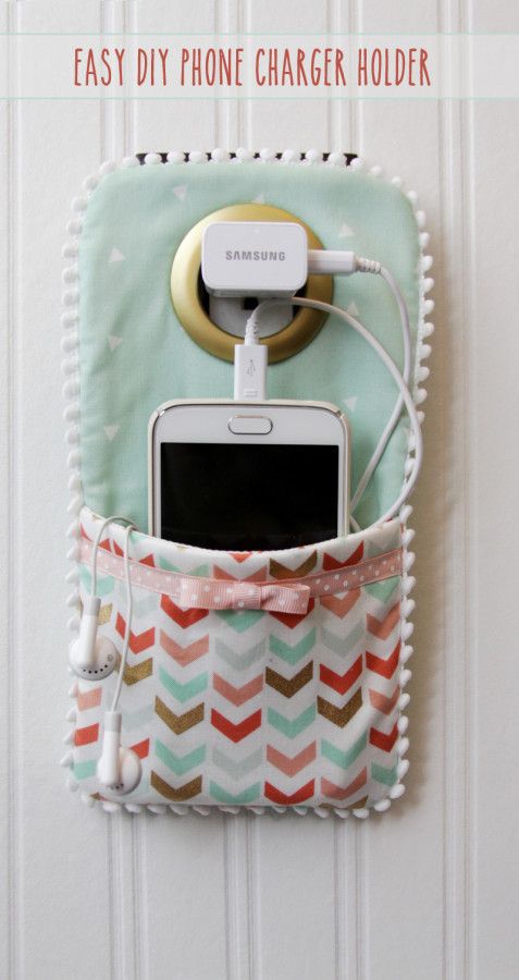 What a BRILLIANT way to charge your phone without it cluttering up the countertop. These charger holders would make great gifts too!