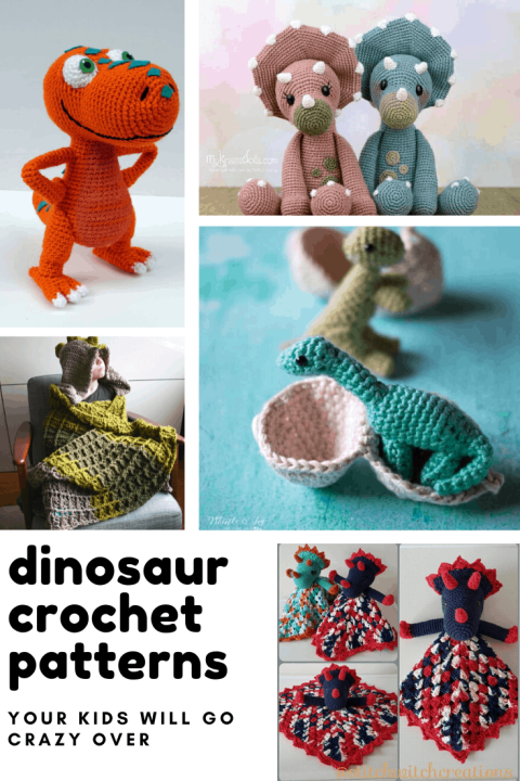 How cute are these dinosaur crochet patterns! The perfect handmade gift for the dino fan in your life!
