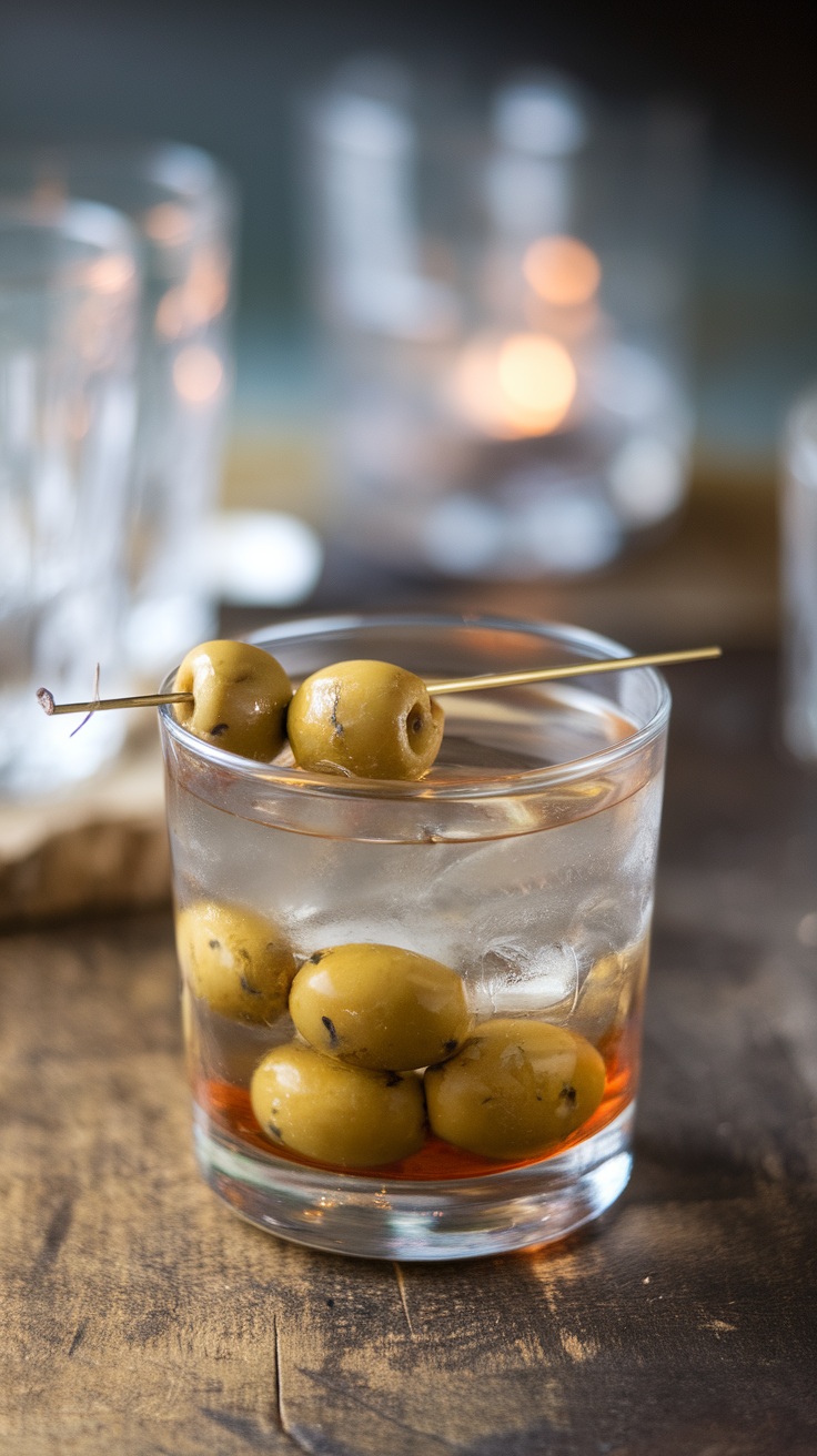 The Dirty Martini with Blue Cheese Olives is a bold twist on a classic cocktail. With its briny flavor and a touch of creamy blue cheese, it offers a savory delight that’s perfect for any occasion. This drink combines the classic ingredients of vodka or gin with olive brine, making it both sophisticated and approachable.