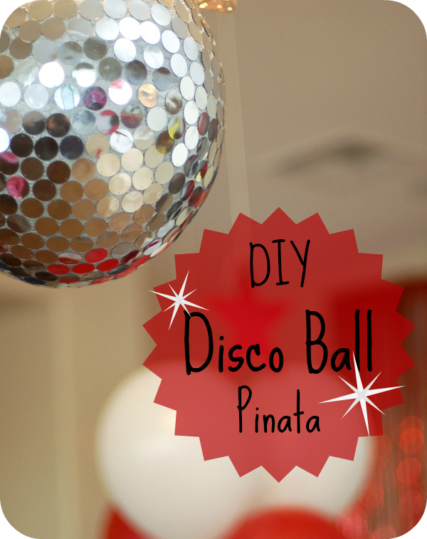 This glittering disco ball is also a pinata! Perfect for a New Year