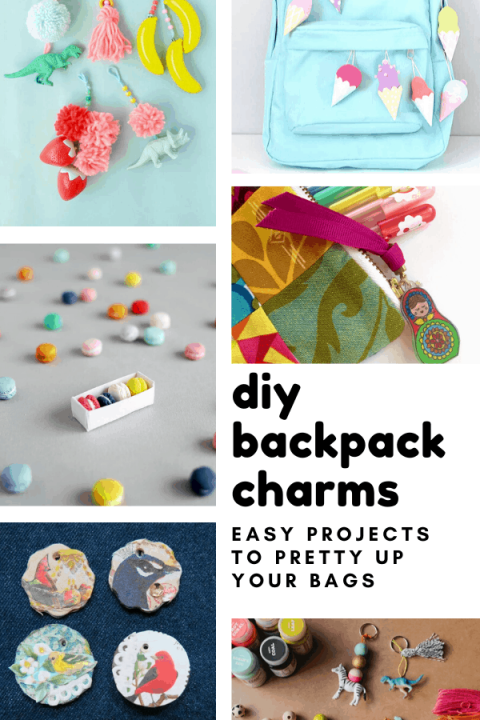 How cute are these DIY backpack charms? They'd look great on your journals too!