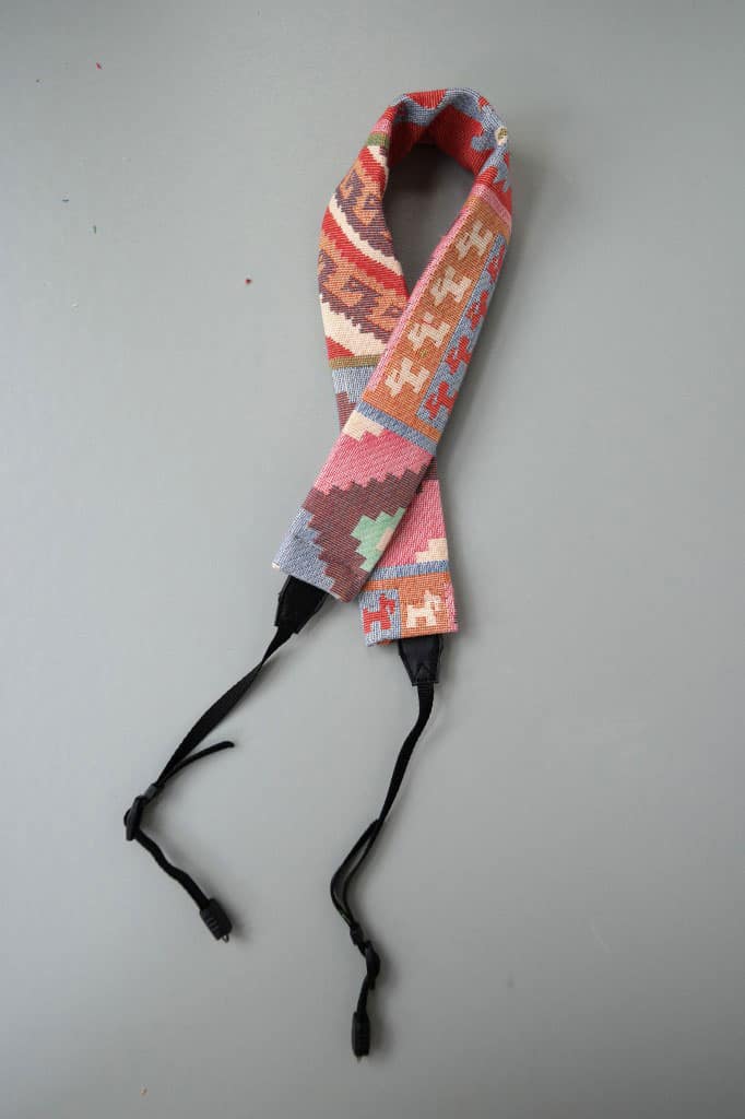 DIY Aztec Fabric Camera Strap