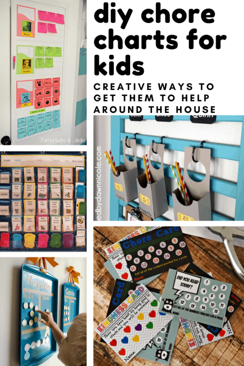 So many creative DIY chore charts for kids to inspire them to want to help our around the house