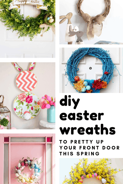 It's so easy to pretty up your home for the spring with one of these DIY Easter wreaths!
