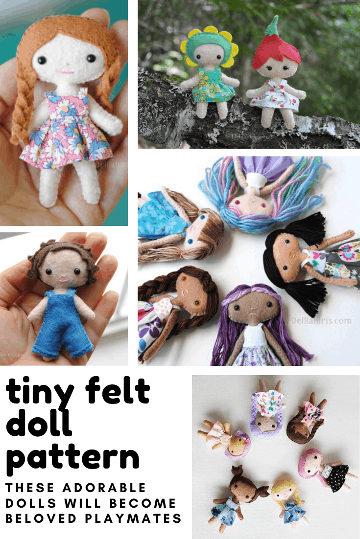 These Adorable DIY Mini Felt Dolls Will Favourite Playmates!