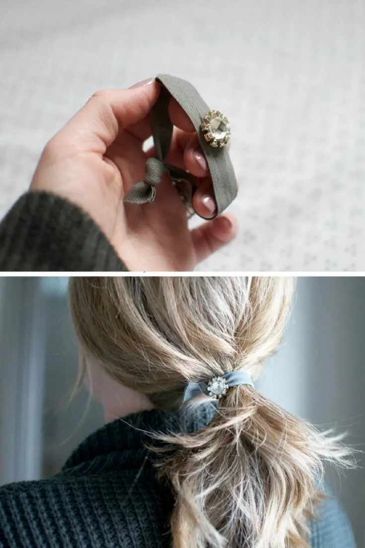 DIY Jewelled Hair Elastic