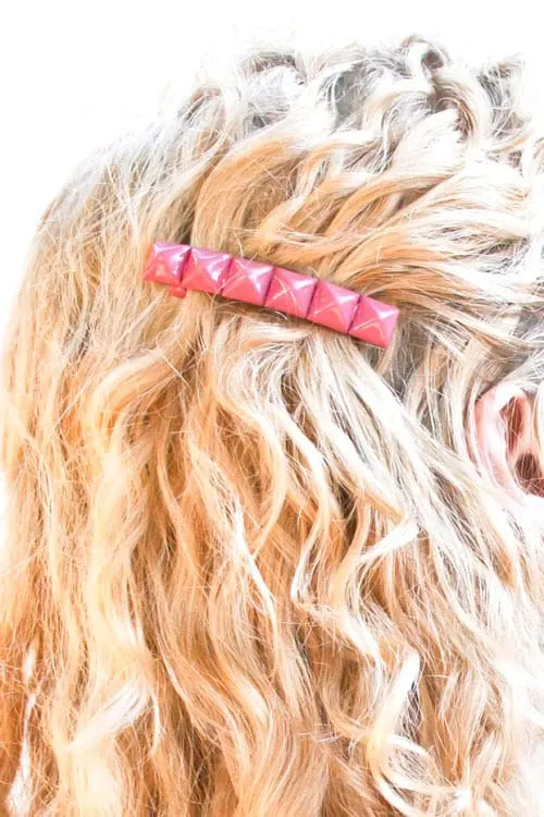 DIY Studded Barrette Tutorial