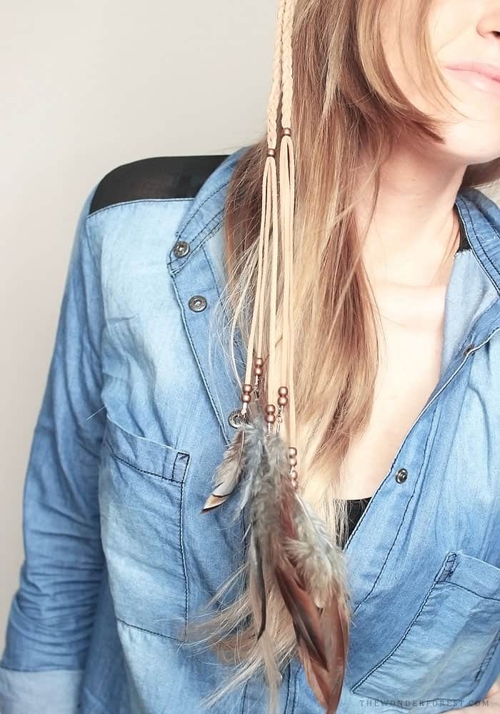 Urban Outfitters Inspired Boho Feather Headband