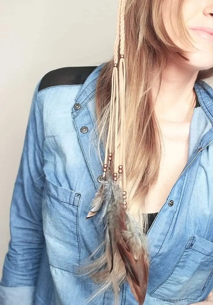 Urban Outfitters Inspired Boho Feather Headband