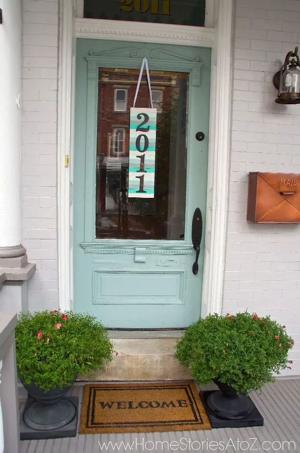 DIY Address Plaque: Paint Stick Art