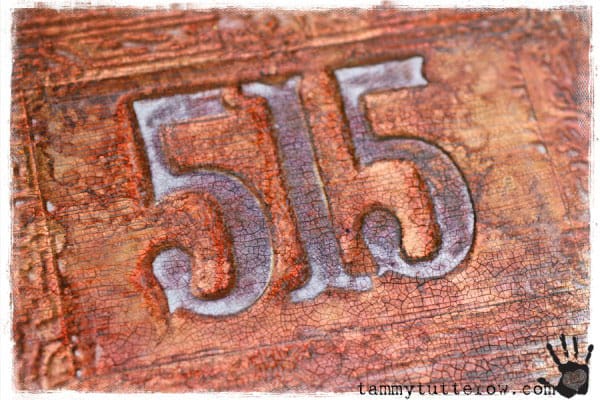 Embossed Copper House Numbers