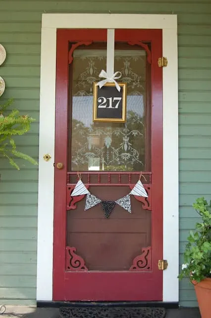 Repurposed Picture Frame House Number