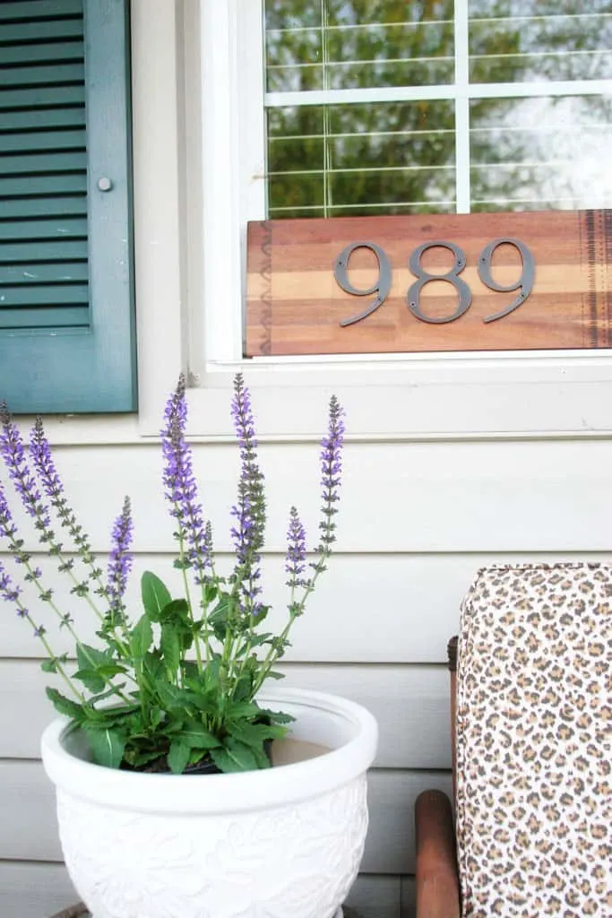 DIY House Number Sign from a Cutting Board