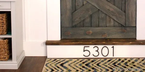 Stair Riser House Numbers