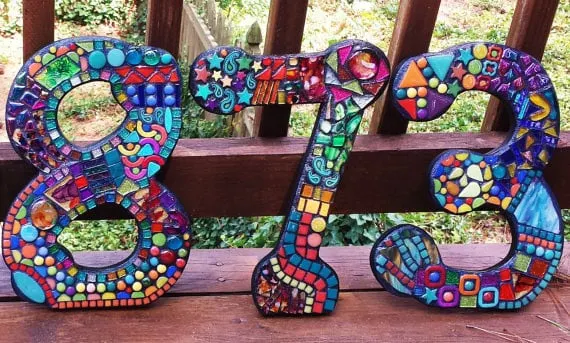 Wild & Funky Mosaic Numbers