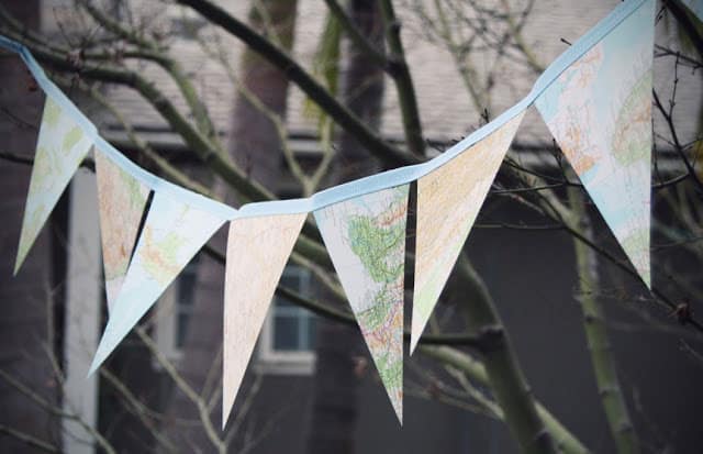 DIY Map Bunting