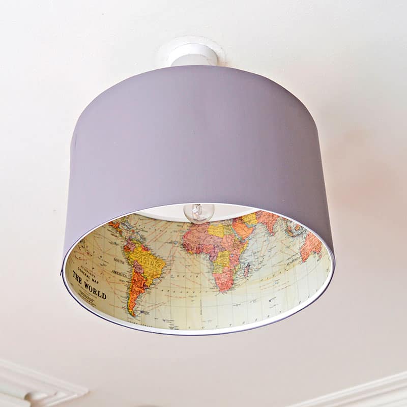 An Amazing Ikea Lamp Hack -Pimp your Rismon Lampshade with Maps