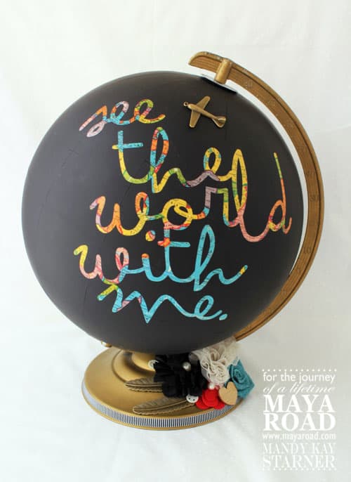 Maya Road Chalkboard Globe