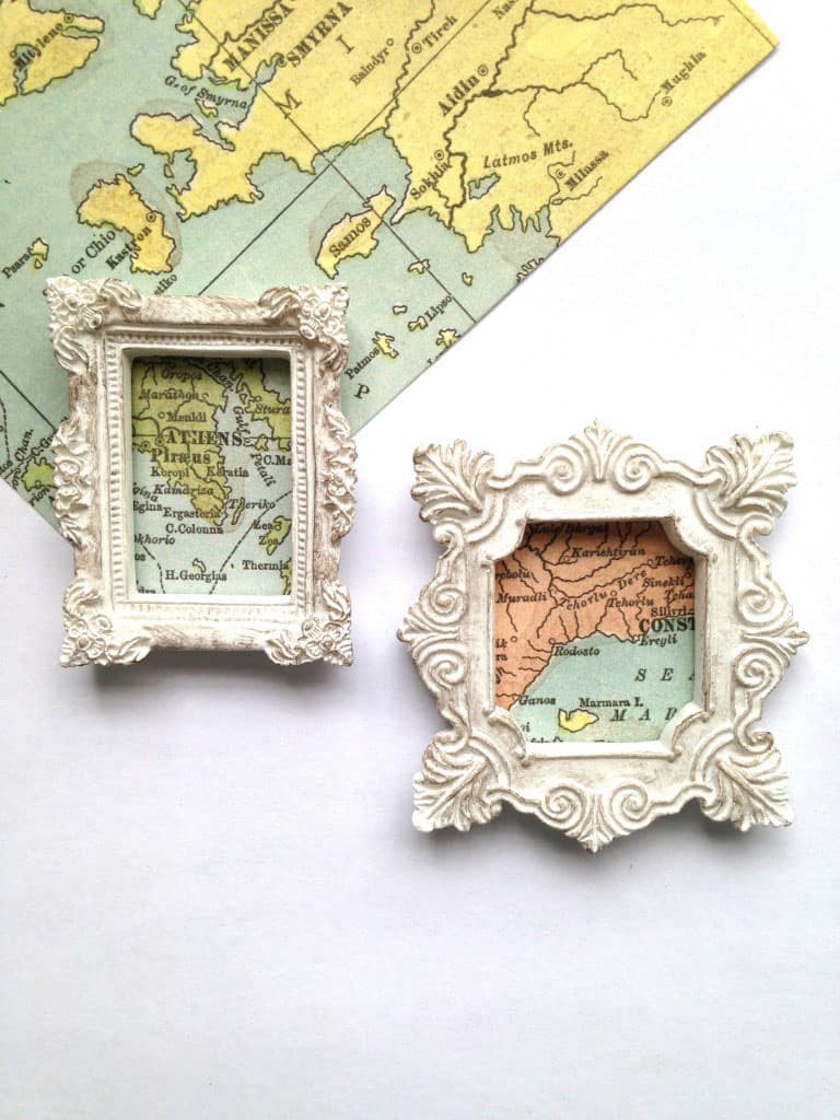 Miniature Map Magnets Craft Tutorial