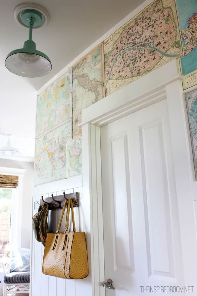 DIY Map Wallpaper