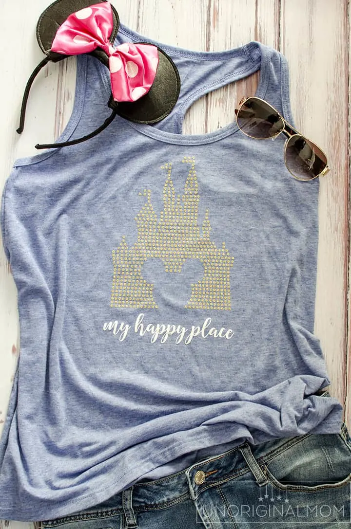 Use your cricut to make the cutest shirts to wear on your disney vacation