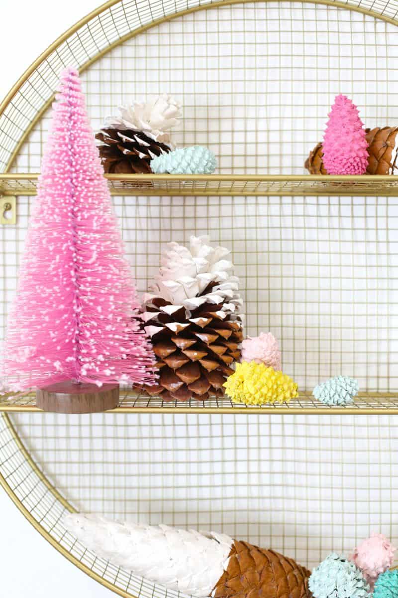 DIY Painted Pinecones