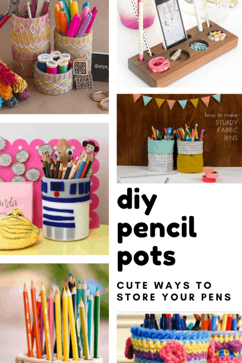 Loving these DIY pencil pots you can make this weekend -the perfect way to clear the clutter on your desk!