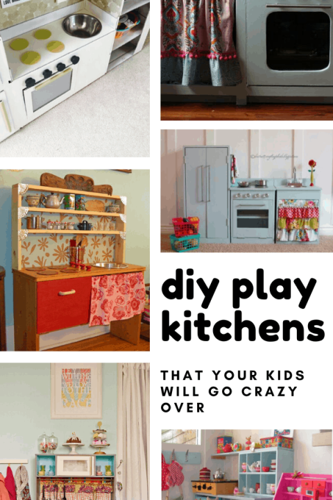 These DIY play kitchens are almost better than my actual one! The kids will have hours of joy cooking up a storm!