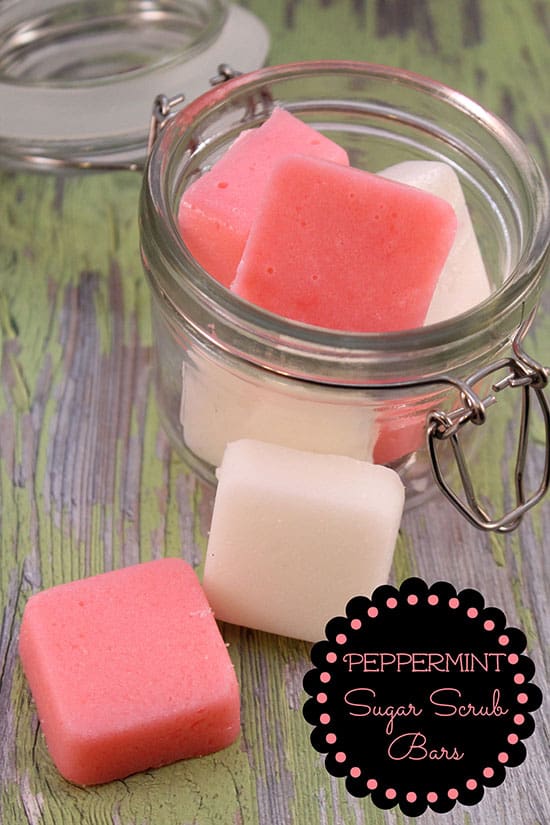 DIY Peppermint Sugar Scrub Bars