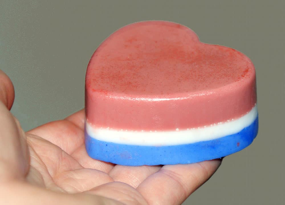 DIY Fourth of July Craft Project – Homemade Red, White and Blue Soap