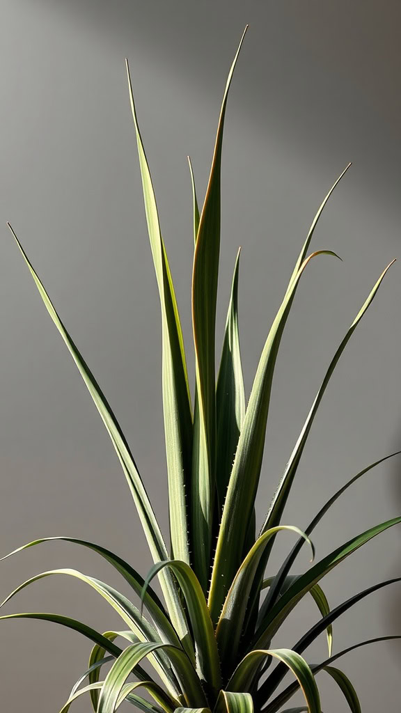 The Dracaena plant is truly a standout for indoor spaces. Its tall, spiky leaves add a unique touch to any room while being super easy to care for. Whether you place it in a corner or on a shelf, it will bring a fresh vibe to your home.