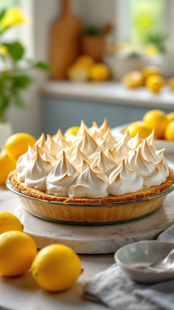 This Dutch Oven Lemon Meringue Pie is a real treat that brings a burst of sunshine to your table. The zesty lemon filling pairs perfectly with the fluffy meringue on top, making each slice a delight. 