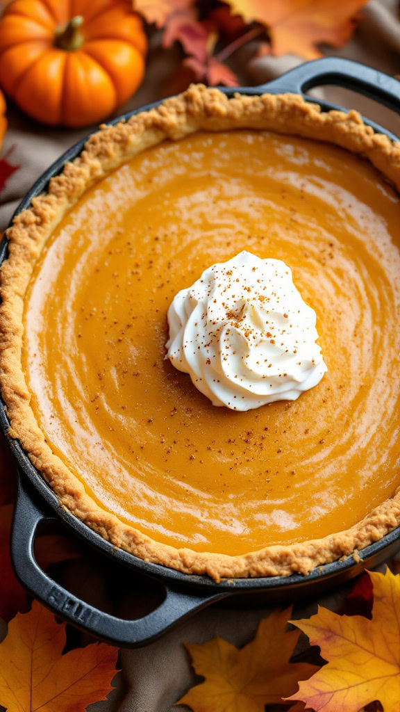 When the fall season rolls around, there's nothing quite like a warm slice of pumpkin pie. This Dutch Oven Pumpkin Pie is easy to make and brings a cozy vibe to any gathering. Top it off with whipped cream and enjoy every bite!